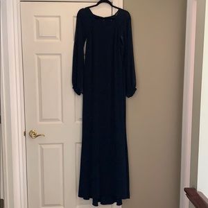 Dark Navy. WORN ONCE. Pristine condition! Elegant!